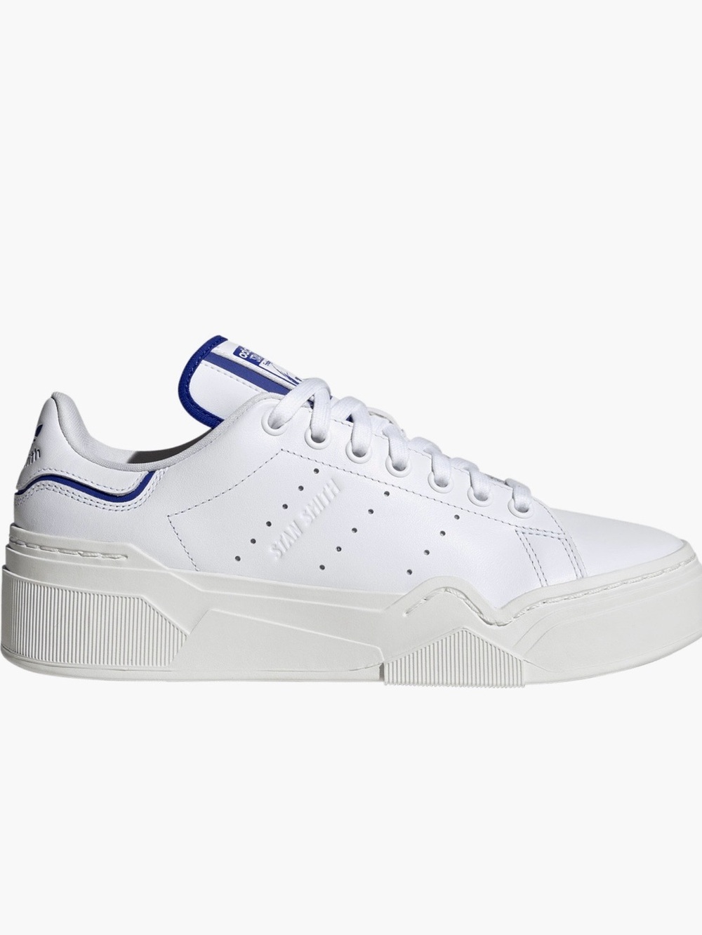 Like new Adidas Stan Smith Bonega 2B sneakers in white and lucid blue. Size 10.